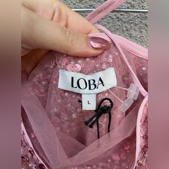 Revolve X Loba Raquel Mini Dress in Pastel Pink New With Tags! - Picture 4 of 8